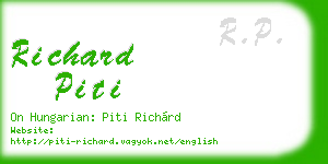 richard piti business card